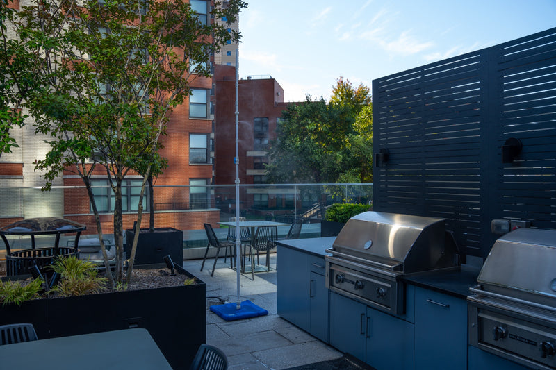Mr Patio Mister cooling a real backyard