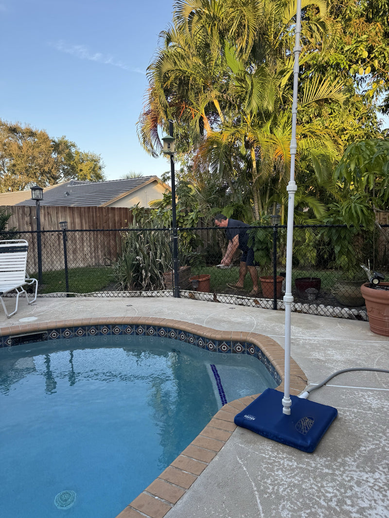 Mr Patio Mister cooling a real backyard
